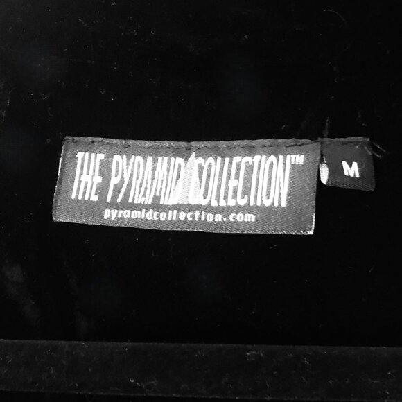 Fantasy Chiffon Ruffles Floral Embroidered Beading Black Velvet Jacket Sz M - Picture 7 of 10